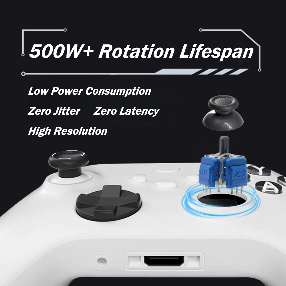 K-SILVER JS13 PRO+ TMR Joystick for Switch Pro PS5 PS4 Xbox Series Xbox One Anti-Drift Electromagnetic 3D Analog TMR ThumbStick