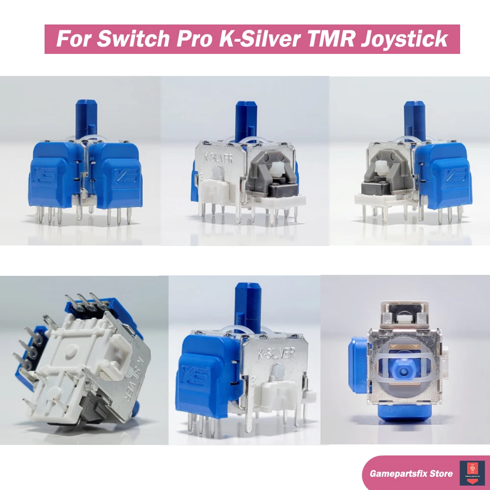 K-SILVER JS13 PRO+ TMR Joystick for Switch Pro PS5 PS4 Xbox Series Xbox One Anti-Drift Electromagnetic 3D Analog TMR ThumbStick