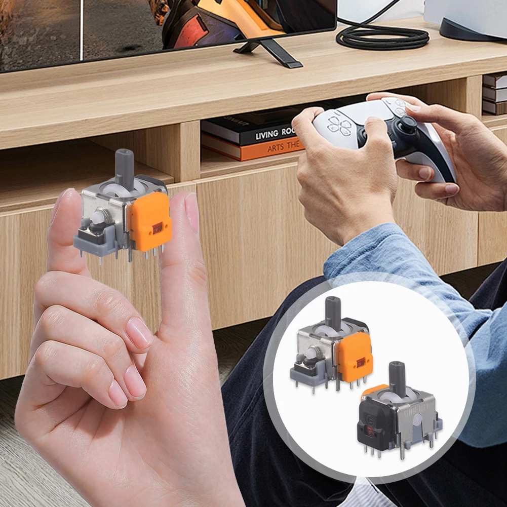 10Pcs 3D Hall Effect Joystick Adjustable Analog Stick Sensor Module Thumbsticks Module Repair Parts for PS4/PS5/XBox/Switch