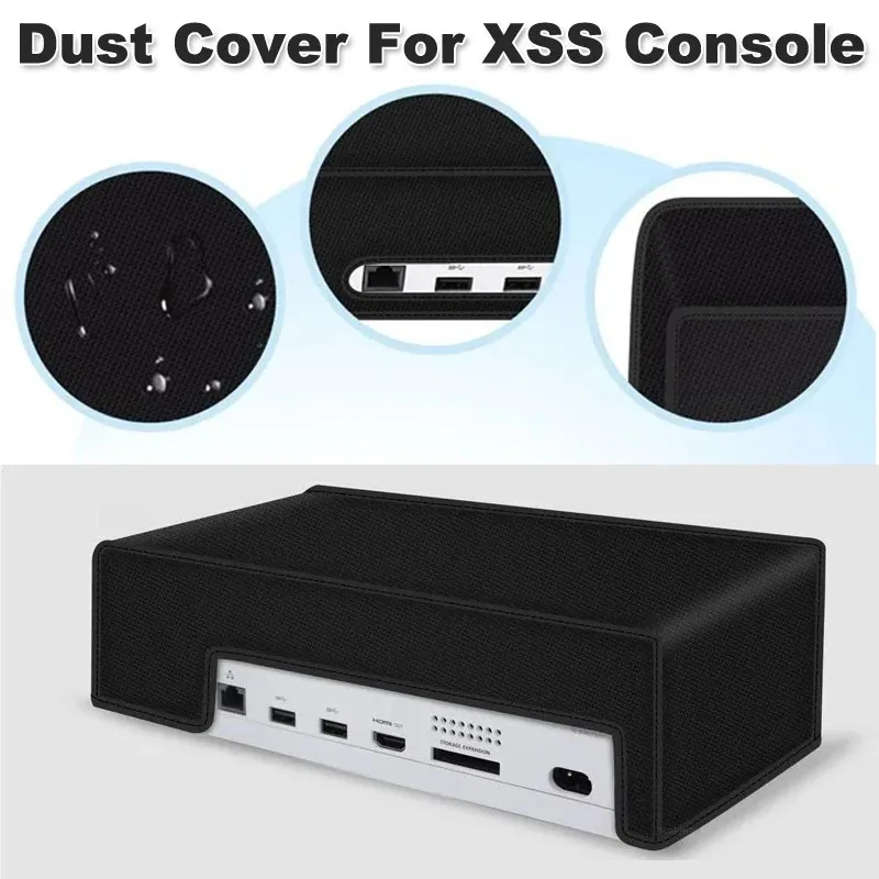 for Xbox Series S Console Dustproof Sleeve Anti-Scratch Gaming Accessories Horizontal Vertical Dust Cover Black for Xbox Series S Console Dustproof Sleeve Anti-Scratch Gaming Accessories Horizontal Vertical Dust Cover Black