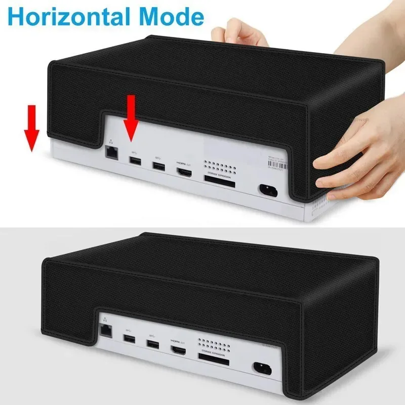 for Xbox Series S Console Dustproof Sleeve Anti-Scratch Gaming Accessories Horizontal Vertical Dust Cover Black - Image 5