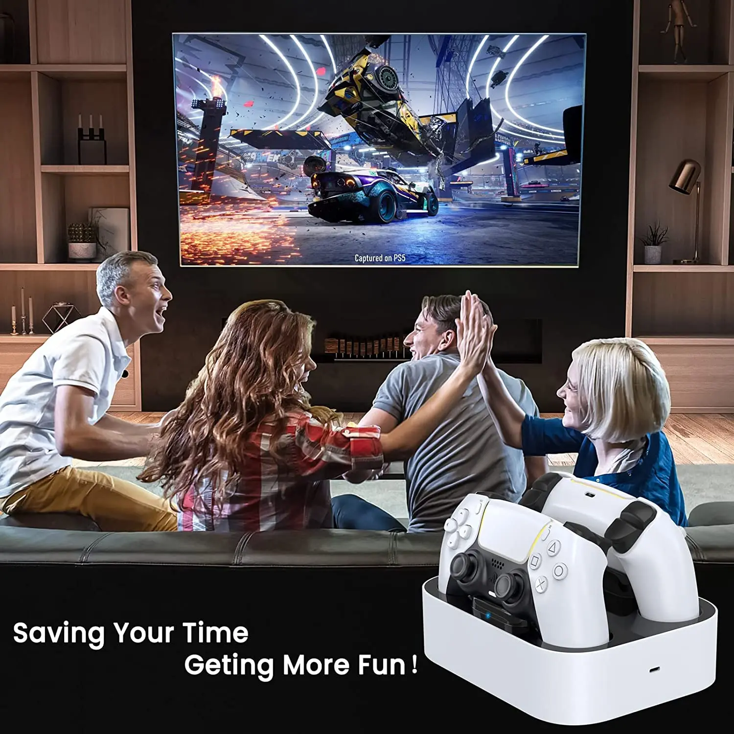 PS5 Controller Charger Station for Playstation 5 Dual for for DualSense Edge Control Fast Charging Dock Stand with Cable PS5 Controller Charger Station for Playstation 5 Dual for for DualSense Edge Control Fast Charging Dock Stand with Cable