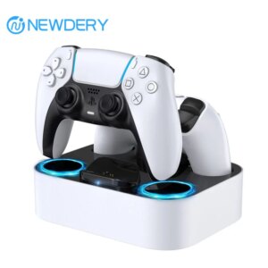 PS5 Controller Charger Station for Playstation 5 Dual for for DualSense Edge Control Fast Charging Dock Stand with Cable