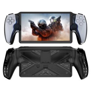 Protective Case Cover Shockproof Game Machine Grip Shell Case Anti-Scratch Game Console Protective Cover for PS5 Portal