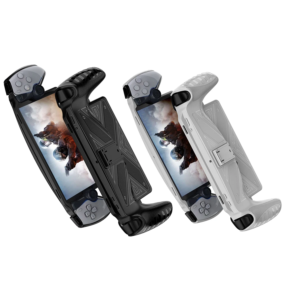 Protective Case Cover Shockproof Game Machine Grip Shell Case Anti-Scratch Game Console Protective Cover for PS5 Portal