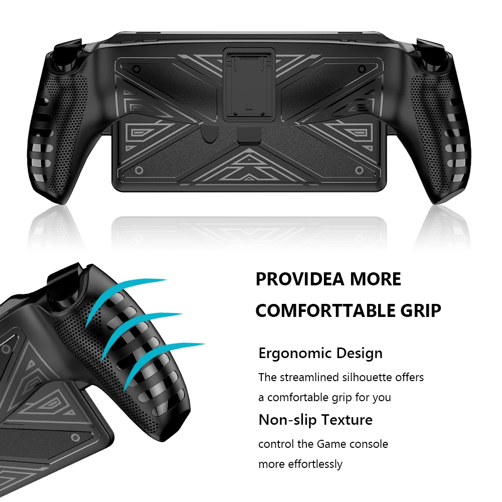 Protective Case Cover Shockproof Game Machine Grip Shell Case Anti-Scratch Game Console Protective Cover for PS5 Portal