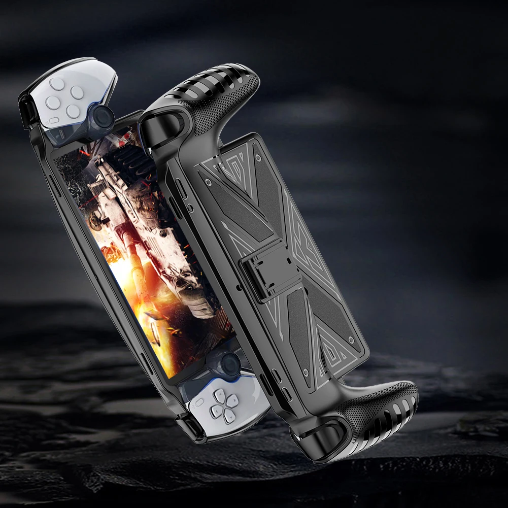 Protective Case Cover Shockproof Game Machine Grip Shell Case Anti-Scratch Game Console Protective Cover for PS5 Portal