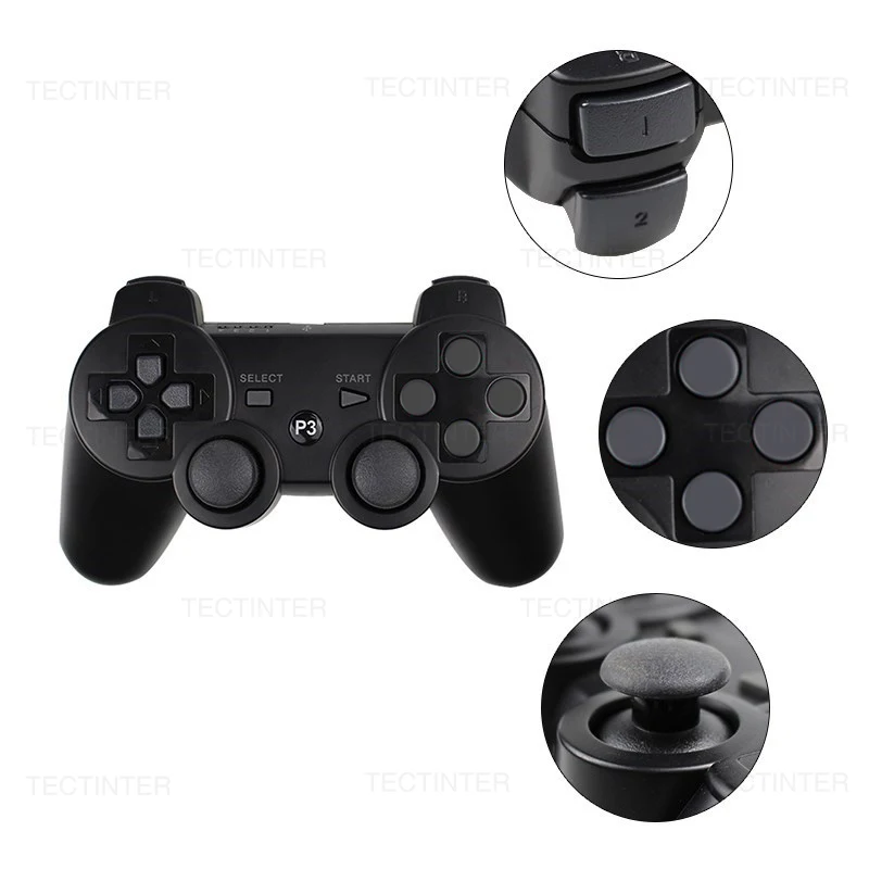 Bluetooth-Compatible Wireless Controller For PS3 Joystick Gamepad For PlayStation 3 Controle Accessories USB PC Game Controller Bluetooth-Compatible Wireless Controller For PS3 Joystick Gamepad For PlayStation 3 Controle Accessories USB PC Game Controller