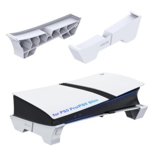 Horizontal Stand Compatible with PS5 Pro/PS5 Slim Console Base Stand Accessories for PlayStation 5 Slim/Pro Disc/Digital Edition