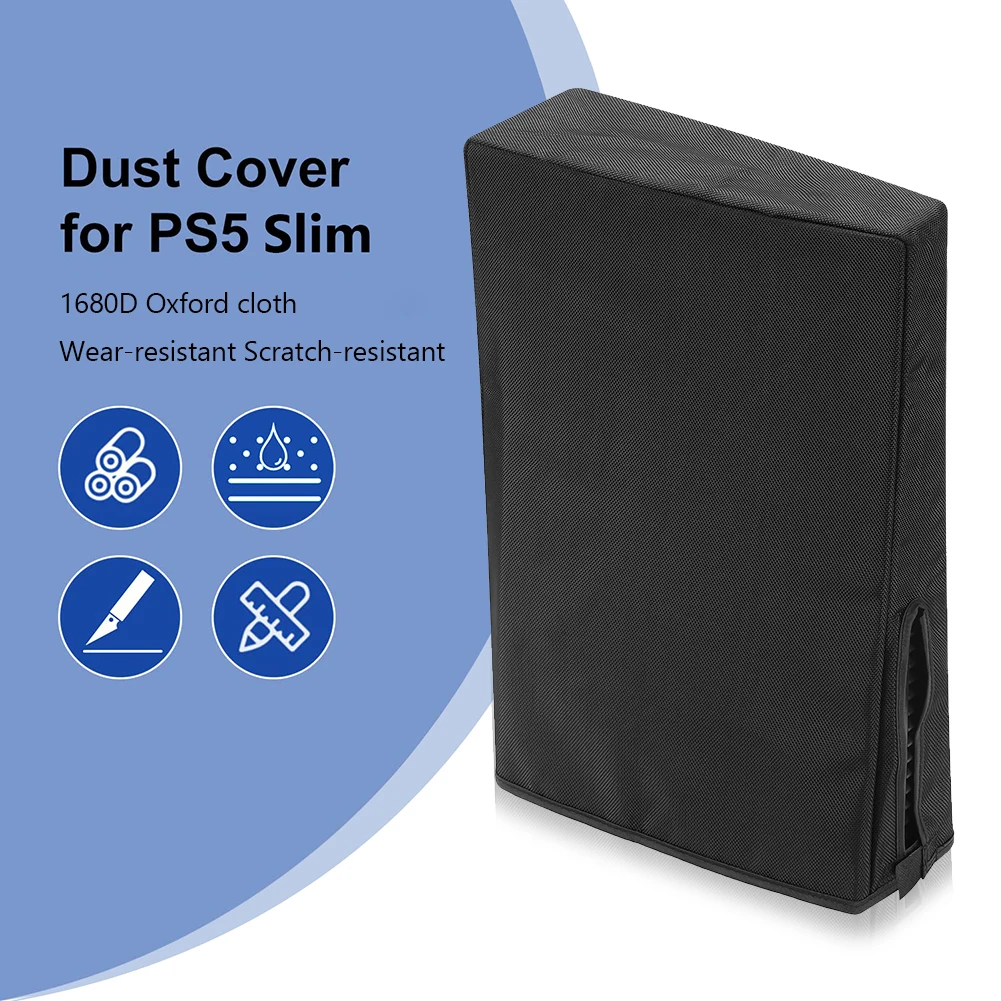 Vertical/Horizontal Dust Case for PS5 Slim Console Host Guard Case Anti-Scratch Protective Case for Playstation 5 Slim Accessory