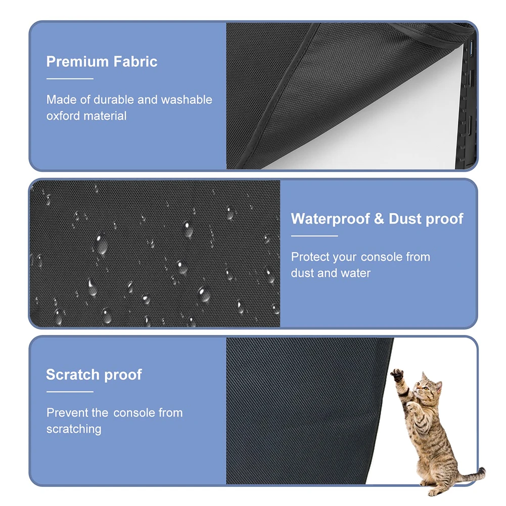 Vertical/Horizontal Dust Case for PS5 Slim Console Host Guard Case Anti-Scratch Protective Case for Playstation 5 Slim Accessory