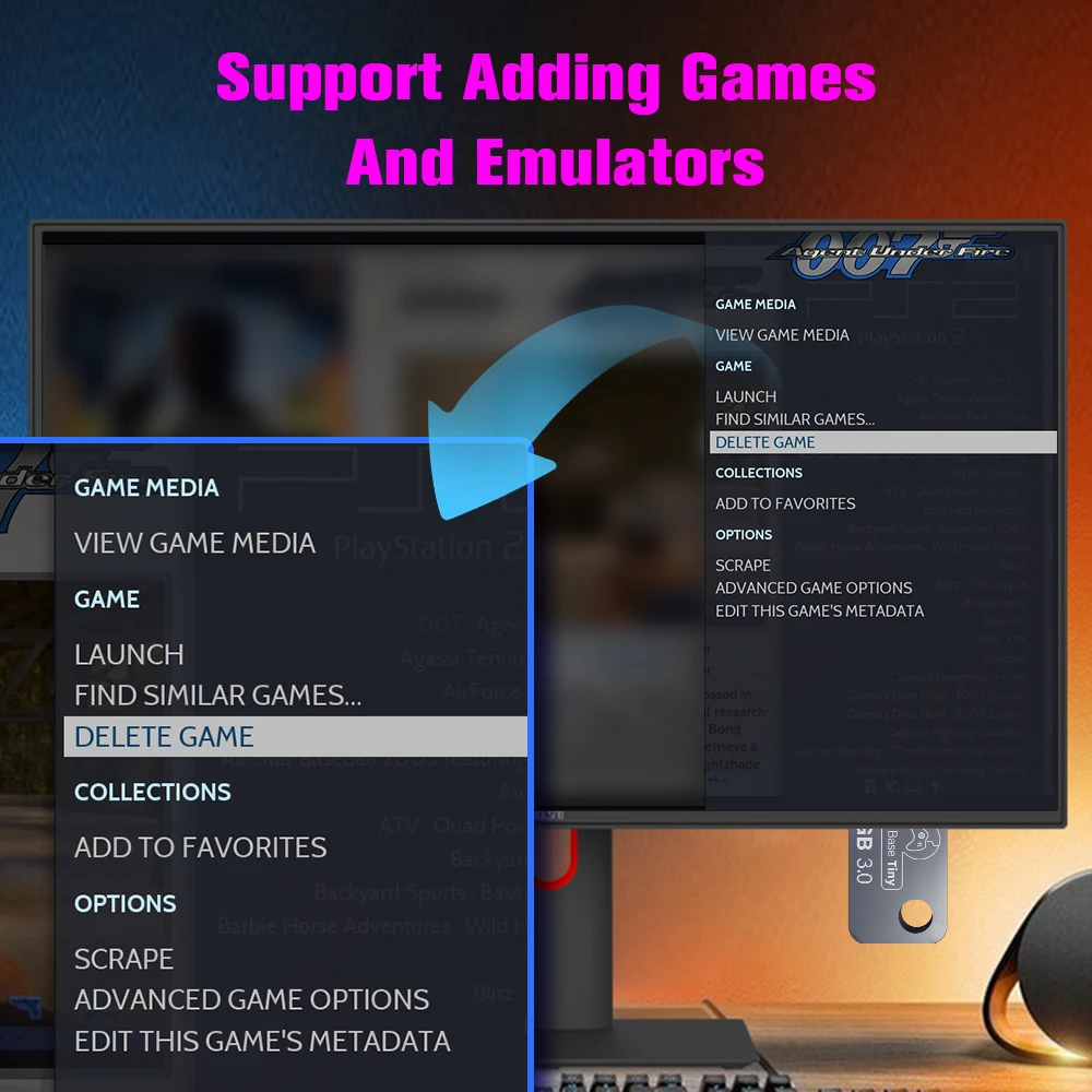 64G USB Game Stick With 8300+ Retro Games For PSP/N64/SNES/NES/DS/Gameboy For Windows PC&Handheld Retro Game Console USB Stick 64G USB Game Stick With 8300+ Retro Games For PSP/N64/SNES/NES/DS/Gameboy For Windows PC&Handheld Retro Game Console USB Stick