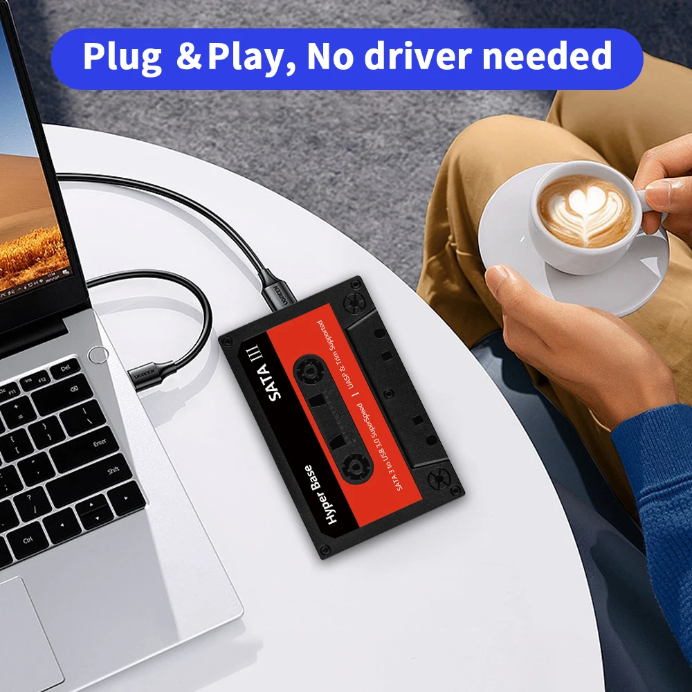 Portable External 500G HDD Batocera Game Console with 48000+Games For PS3/PS2/PS1/Wii/WiiU/DC/N64/MAME/SS for Windows PC/Laptop