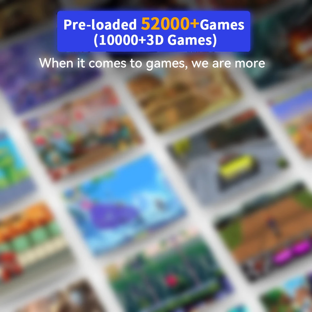 Portable External 500G HDD Batocera Game Console with 48000+Games For PS3/PS2/PS1/Wii/WiiU/DC/N64/MAME/SS for Windows PC/Laptop