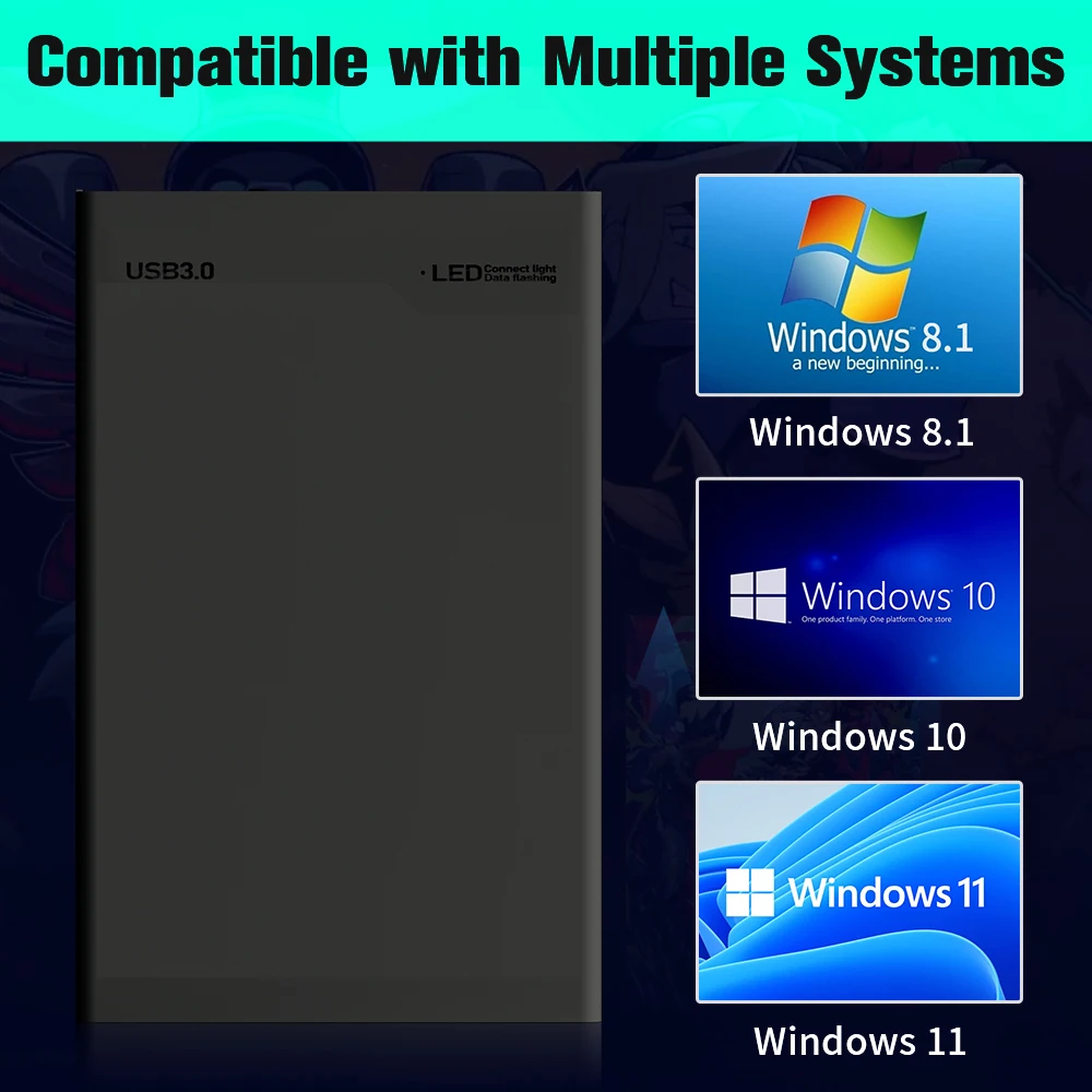 500G Game Hard Drive With 38000+Games For Xbox/PS3/PS2/Gamecube/Wii/Wiiu/Switch 3 System in 1 Plug&Play Game Consoles For WIN PC - Image 6