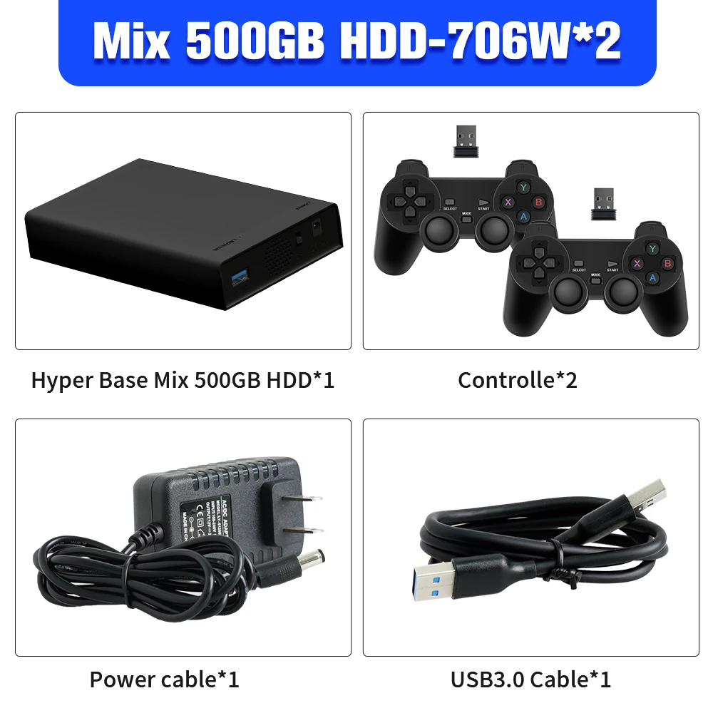 Mix 500GB HDD-706Wx2