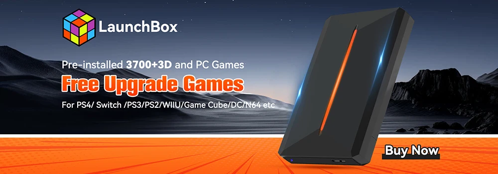 Retrobat＆Playnite System HDD Retro Game Console for PS3/PS2/WIIU/WII/Switch/MAME 50+Emulators 38293 Games＆42 AAA PC Games for PC