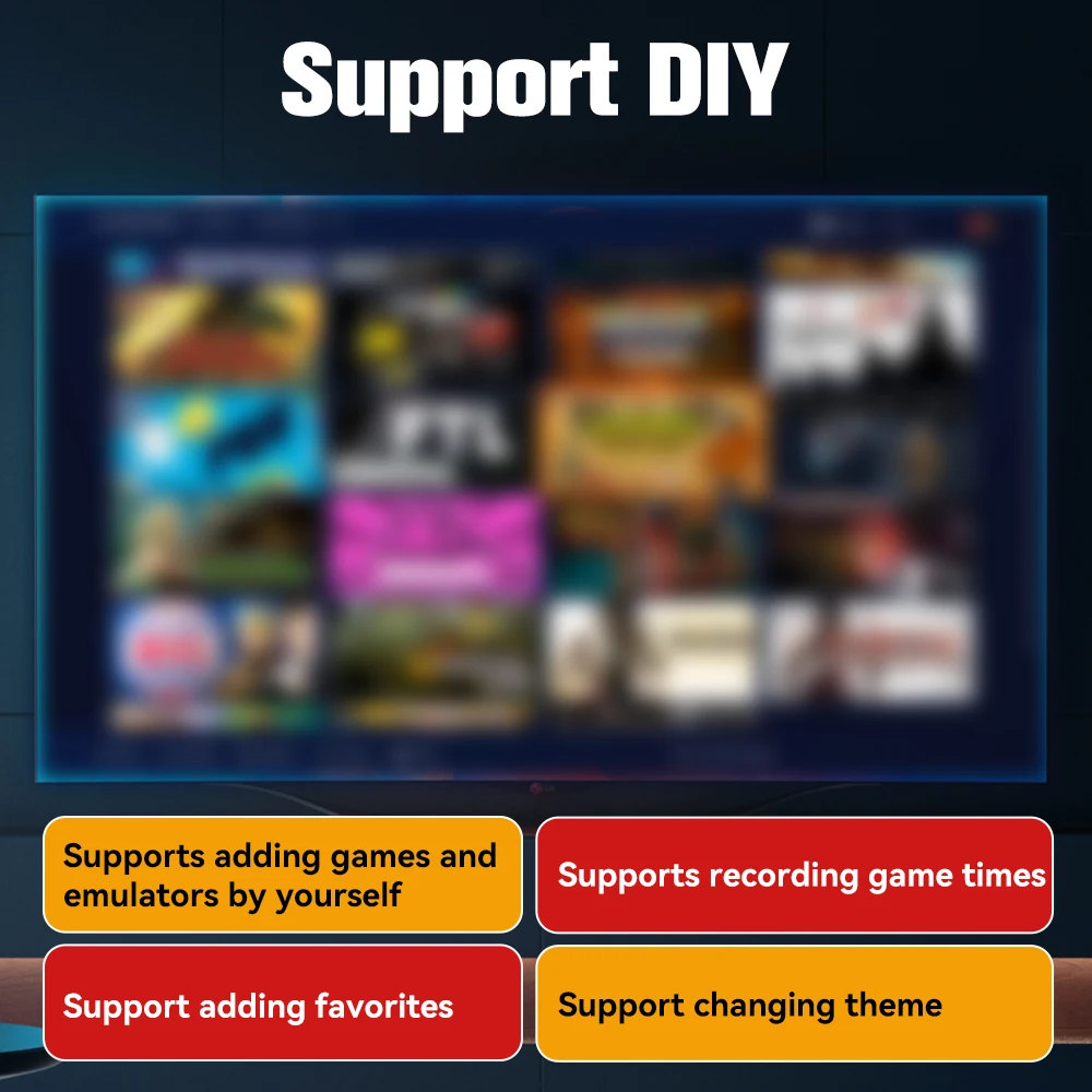 Retrobat＆Playnite System HDD Retro Game Console for PS3/PS2/WIIU/WII/Switch/MAME 50+Emulators 38293 Games＆42 AAA PC Games for PC