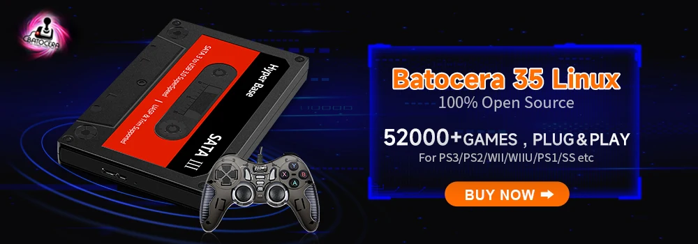 Retrobat＆Playnite System HDD Retro Game Console for PS3/PS2/WIIU/WII/Switch/MAME 50+Emulators 38293 Games＆42 AAA PC Games for PC