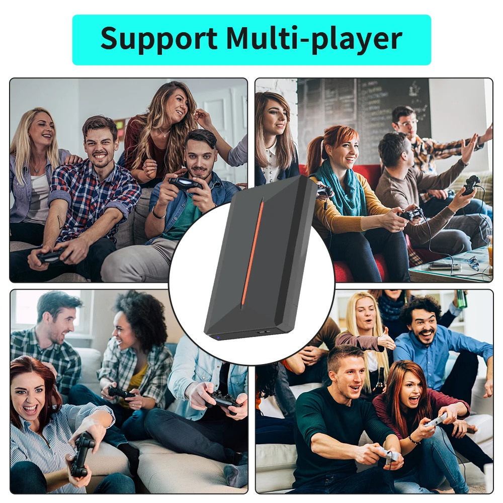 Lbox 500GB Video Game Hard Drive with 3700+ PC/3D Games Retro Game Console for PS4/PS3/PS2/PS1/Wii/Wiiu/N64/DC For Win PC/Laptop