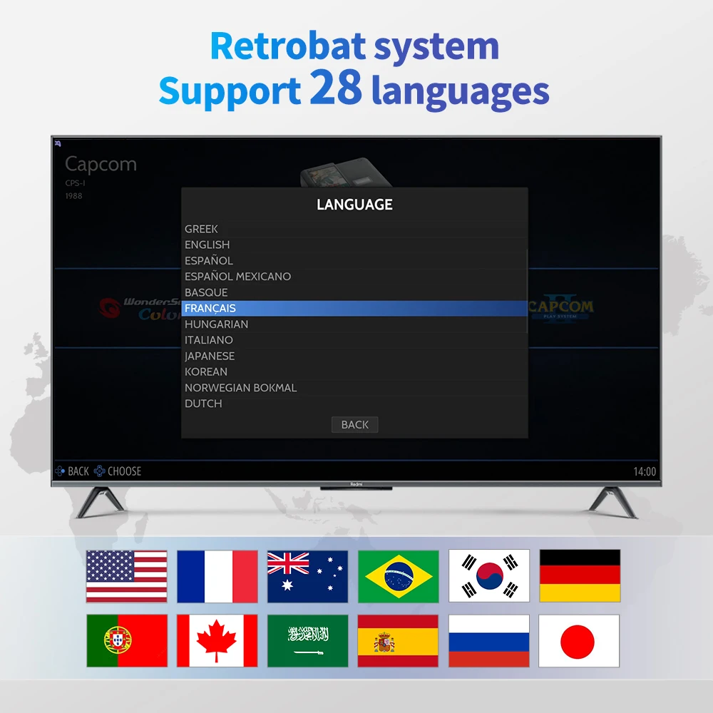 Portable 500G Retrobat Gaming HDD Game Consoles 70+Emulator 64000+Retro Games for PS3/PS2/DC/N64/PSP/MAME/SS/PS1  for Windows PC