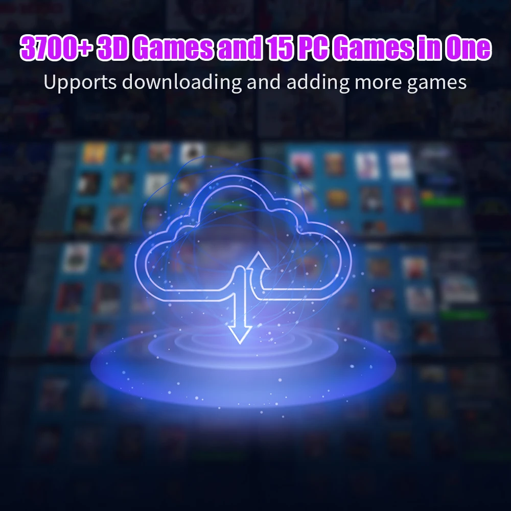 Launchbox 500G Portable Gaming HDD Retro Game Console With 3760+PC/3D Gamesfor PS4/PS3/PS2/WiiU/Wii/N64/DC/PS1 for Win PC/Laptop