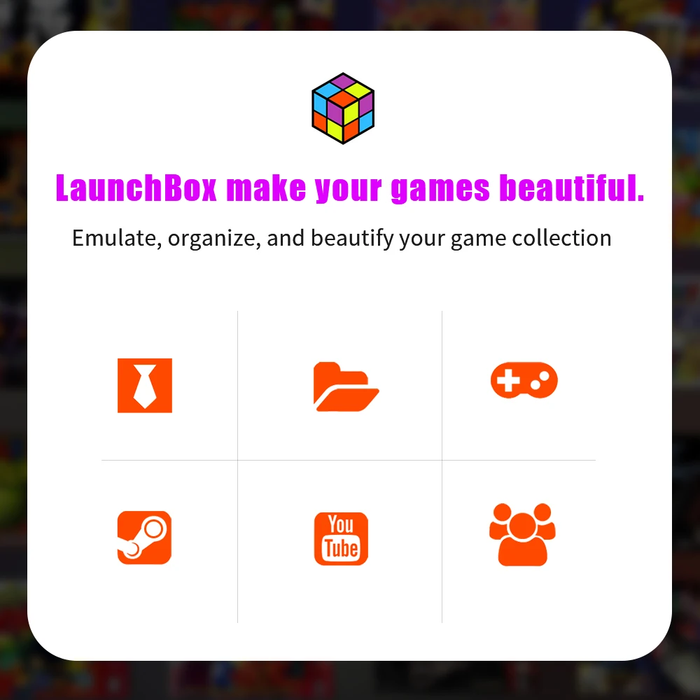 Launchbox 500G Portable Gaming HDD Retro Game Console With 3760+PC/3D Gamesfor PS4/PS3/PS2/WiiU/Wii/N64/DC/PS1 for Win PC/Laptop