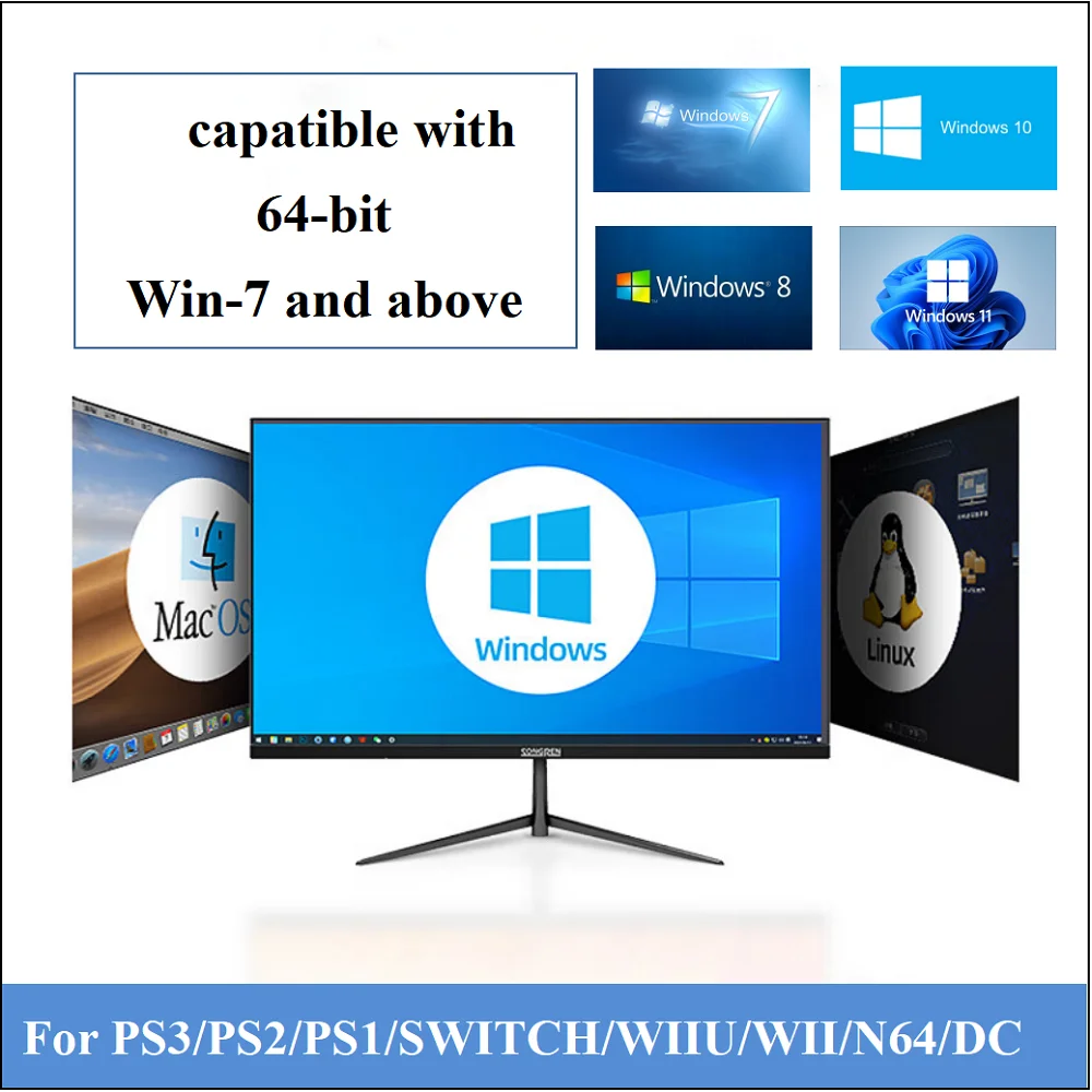 Retro Game Batocera 40 Linux 500G HDD Console with over 13000 high score games for PS3 PS2 PS1 Wii WiiU DC N64 and Windows PC