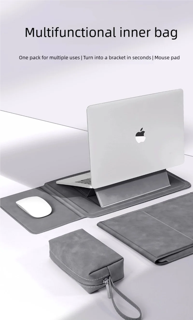 Laptop Sleeve Case 13 14 15 15.6 16Inch For Huawei HP DELL Bag For Macbook Air Pro 13 13.6 M4 Notebook Case with stand Men Women Laptop Sleeve Case 13 14 15 15.6 16Inch For Huawei HP DELL Bag For Macbook Air Pro 13 13.6 M4 Notebook Case with stand Men Women