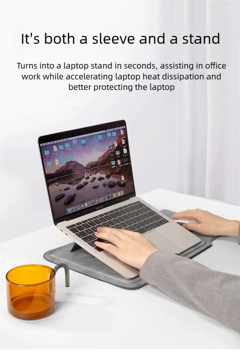 Laptop Sleeve Case 13 14 15 15.6 16Inch For Huawei HP DELL Bag For Macbook Air Pro 13 13.6 M4 Notebook Case with stand Men Women Laptop Sleeve Case 13 14 15 15.6 16Inch For Huawei HP DELL Bag For Macbook Air Pro 13 13.6 M4 Notebook Case with stand Men Women