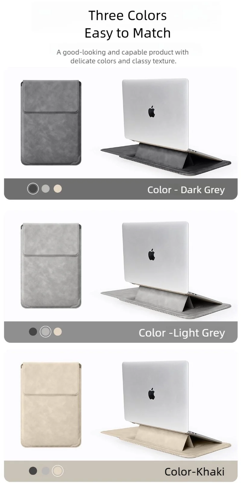 Laptop Sleeve Case 13 14 15 15.6 16Inch For Huawei HP DELL Bag For Macbook Air Pro 13 13.6 M4 Notebook Case with stand Men Women Laptop Sleeve Case 13 14 15 15.6 16Inch For Huawei HP DELL Bag For Macbook Air Pro 13 13.6 M4 Notebook Case with stand Men Women