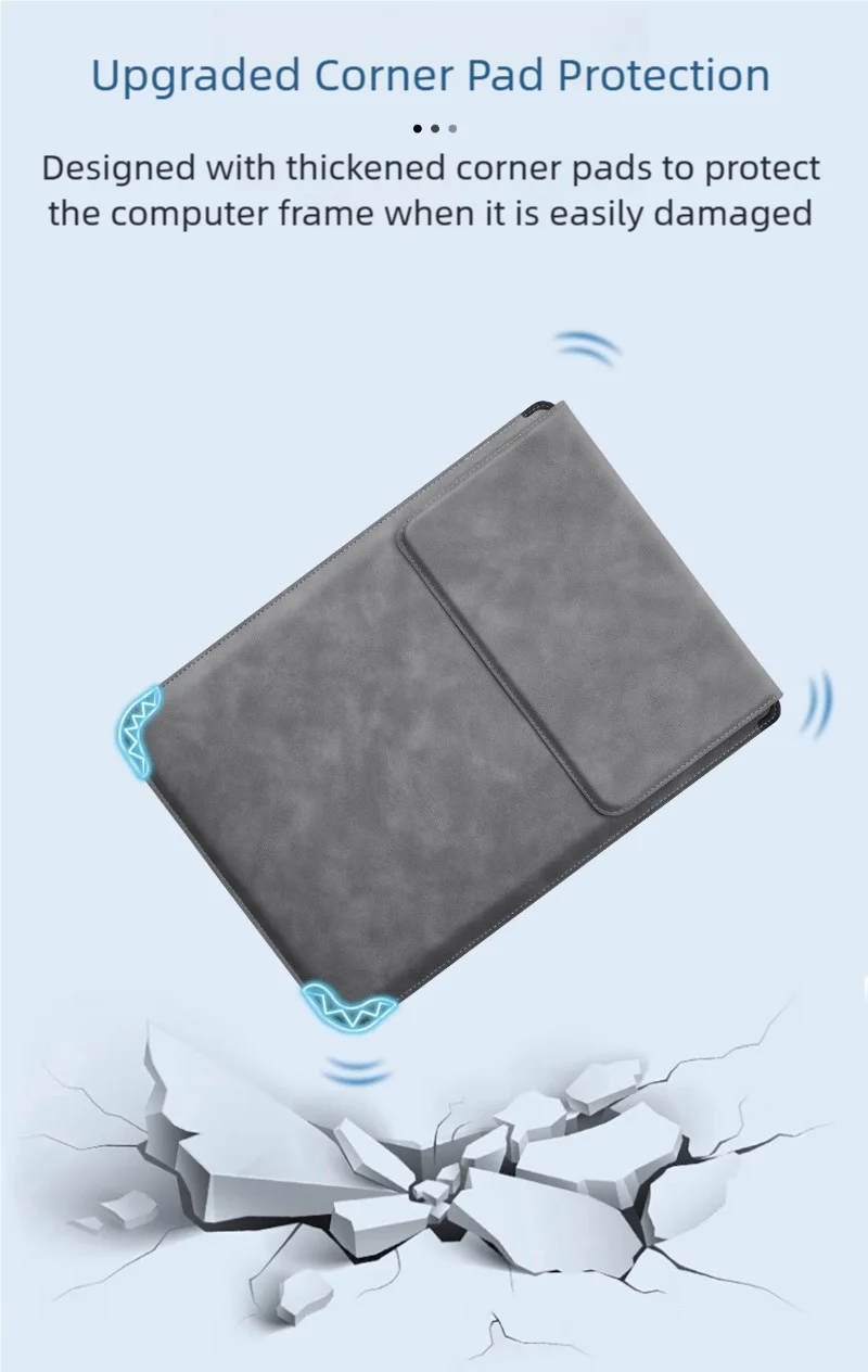 Laptop Sleeve Case 13 14 15 15.6 16Inch For Huawei HP DELL Bag For Macbook Air Pro 13 13.6 M4 Notebook Case with stand Men Women Laptop Sleeve Case 13 14 15 15.6 16Inch For Huawei HP DELL Bag For Macbook Air Pro 13 13.6 M4 Notebook Case with stand Men Women