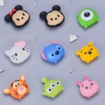 Cute Cartoon USB Data Line Head Protection Cover For iPhone Samsung Xiaomi Charger Cable Protector Case DIY Accessories Gifts