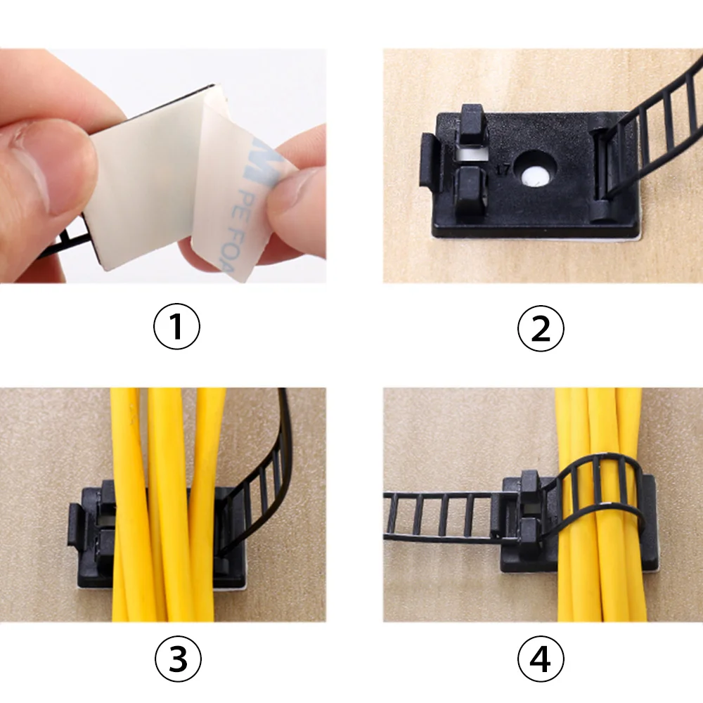 10 Pcs Under Desk Cable Organizer USB Winder Desktop Tidy Clips Management Wire Holder for Mouse Headphone TV Cord Accessories 10 Pcs Under Desk Cable Organizer USB Winder Desktop Tidy Clips Management Wire Holder for Mouse Headphone TV Cord Accessories