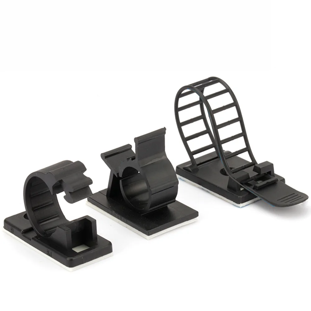 10 Pcs Under Desk Cable Organizer USB Winder Desktop Tidy Clips Management Wire Holder for Mouse Headphone TV Cord Accessories - Image 3