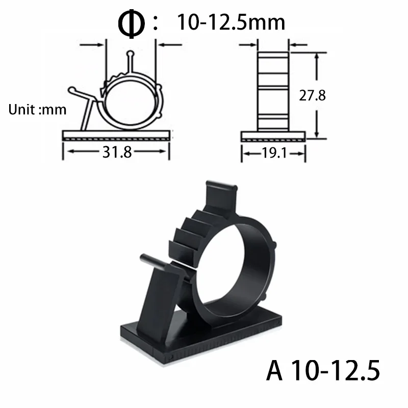 Black A 10-12.5mm
